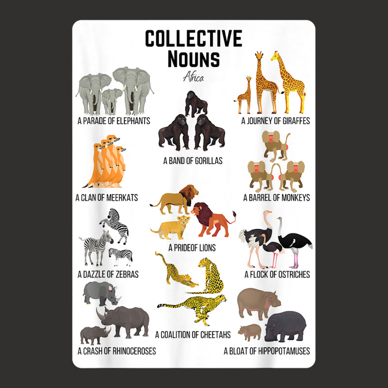 Collective Nouns Africa Animal Family Group Endangered T Shirt Champion Hoodie by cm-arts | Artistshot