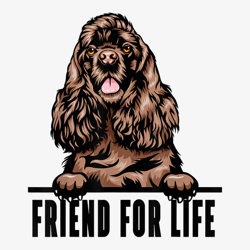 Dogs 365 Cocker Spaniel Dog   Friend For Life T Shirt Ladies Fitted T-Shirt by puetzee | Artistshot