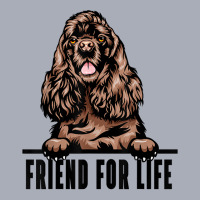 Dogs 365 Cocker Spaniel Dog   Friend For Life T Shirt Tank Dress | Artistshot