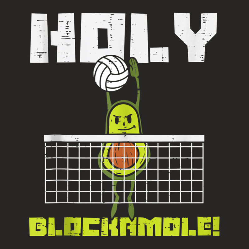 Holy Blockamole Avocado Volleyball Player Blocker Men Women Tank Top F Ladies Fitted T-Shirt by CyrusArciba | Artistshot