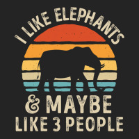 I Like Elephants And Maybe Like 3 People Elephant Lover Gift 3/4 Sleeve Shirt | Artistshot