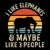 I Like Elephants And Maybe Like 3 People Elephant Lover Gift Zipper Hoodie | Artistshot