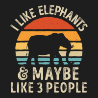 I Like Elephants And Maybe Like 3 People Elephant Lover Gift Classic T-shirt | Artistshot