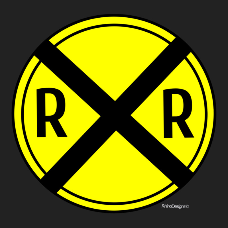 Train Rail Road Crossing On The Road Sign Long Shirt Backpack | Artistshot