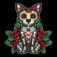 Sugar Skull Chihuahua Calavera Chiwawa Dia De Muertos Dog T Shirt Cropped Hoodie | Artistshot