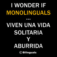 I Wonder If Monolinguals   Funny Spanish Bilinguals Tee V1 Adjustable Cap | Artistshot