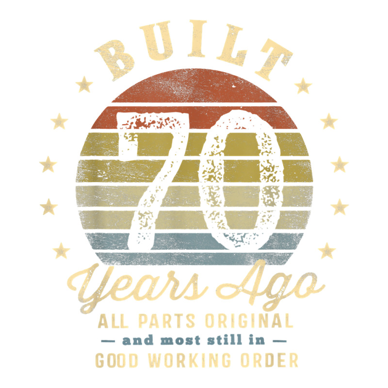 Built 70 Years Ago   All Parts Original Gifts 70th Birthday T Shirt V-neck Tee | Artistshot