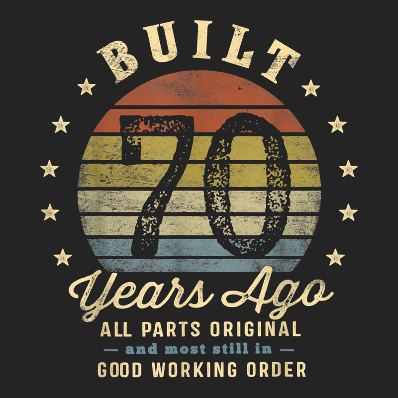 Built 70 Years Ago   All Parts Original Gifts 70th Birthday T Shirt 3/4 Sleeve Shirt | Artistshot