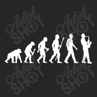 Funny Saxophone Evolution Of Man Ladies Fitted T-shirt | Artistshot