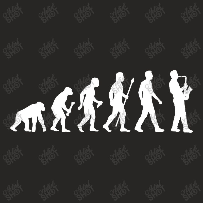 Funny Saxophone Evolution Of Man Ladies Fitted T-shirt | Artistshot