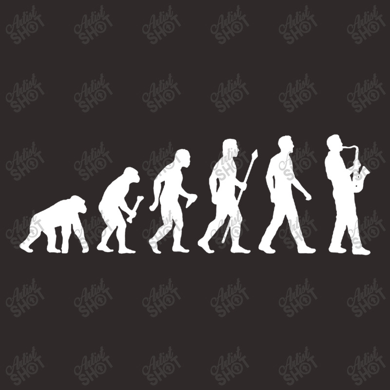 Funny Saxophone Evolution Of Man Racerback Tank | Artistshot