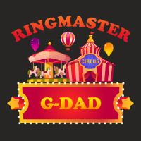 Ringmaster G Dad Circus Themed Birthday Party Staff Long Sleeve T Shir Ladies Fitted T-shirt | Artistshot