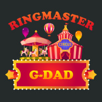 Ringmaster G Dad Circus Themed Birthday Party Staff Long Sleeve T Shir Women's Triblend Scoop T-shirt | Artistshot