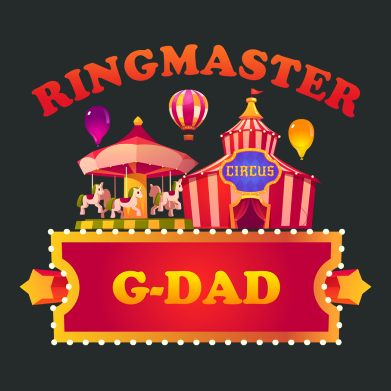 Ringmaster G Dad Circus Themed Birthday Party Staff Long Sleeve T Shir Women's Triblend Scoop T-shirt by genze | Artistshot