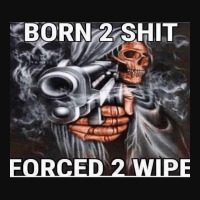 Born To Shit Forced To Wipe Crop Top | Artistshot