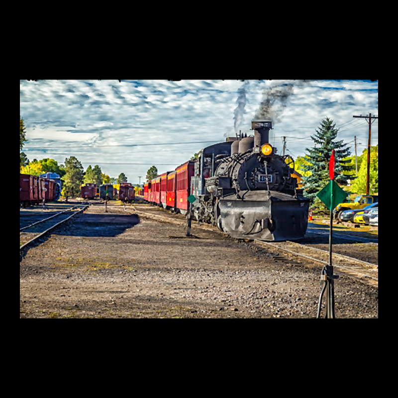 Cumbres And Toltec Narrow Gauge Railroad Chama New Mexico Yard Zipper Hoodie | Artistshot