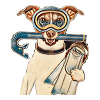 Scuba Dog With Tins Snorkel And Goggles Baby Bodysuit | Artistshot