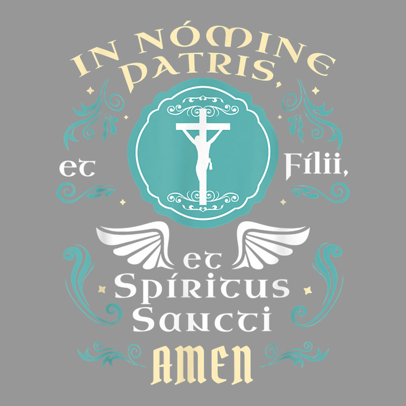 In Nomine Patris Et Filii Tradtional Latin Mass Catholic T Shirt Women's V-Neck T-Shirt by cm-arts | Artistshot