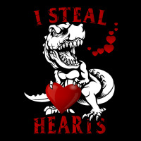 I Steal Hearts T Valentines Day Dinosaur Boys Kid (7) Baby Beanies | Artistshot