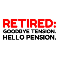 Retired Goodbye Tension Hello Pension Crop Top | Artistshot