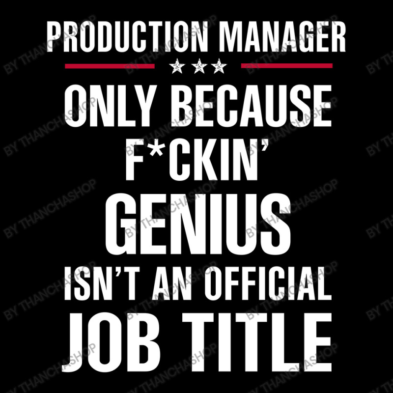 Gift For F Ckin' Genius Production Manager Zipper Hoodie | Artistshot