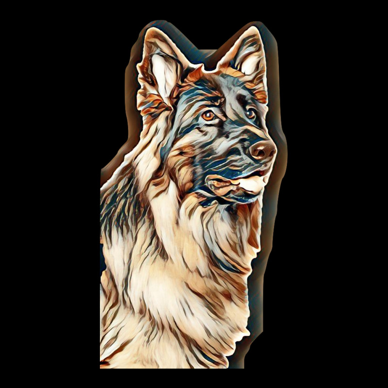 German Shepherd Dog  Isolated  On White Background In Studio Long Sleeve Shirts by Kemnabi | Artistshot