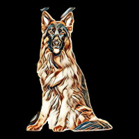 German Shepherd Dog  Isolated  On White Background In Studio Youth Hoodie | Artistshot