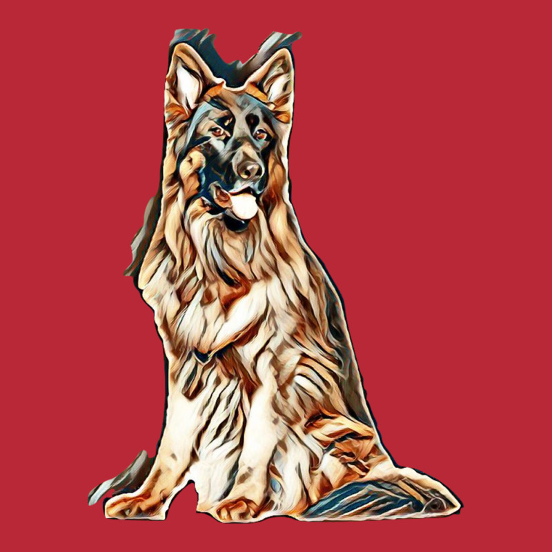 German Shepherd Dog  Isolated  On White Background In Studio Women's V-Neck T-Shirt by Kemnabi | Artistshot