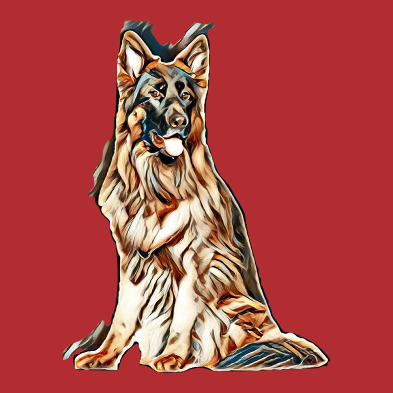 German Shepherd Dog  Isolated  On White Background In Studio Ladies Fitted T-Shirt by Kemnabi | Artistshot