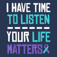 I Have Time To Listen Your Life Matters Mental Health T Shirt Ladies Denim Jacket | Artistshot