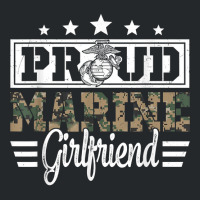 Proud Marine Military Girlfriend Gift For Boyfriend T Shirt Crewneck Sweatshirt | Artistshot