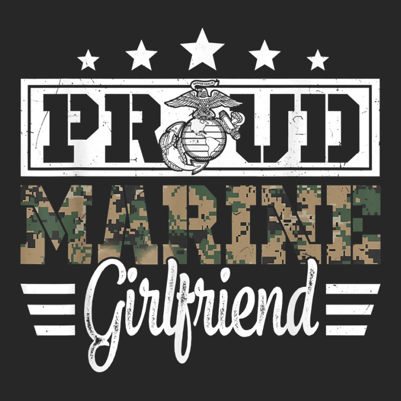 Proud Marine Military Girlfriend Gift For Boyfriend T Shirt Men's T-shirt Pajama Set by cm-arts | Artistshot