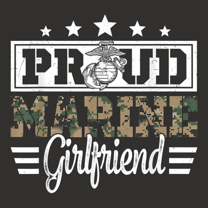 Proud Marine Military Girlfriend Gift For Boyfriend T Shirt Champion Hoodie by cm-arts | Artistshot