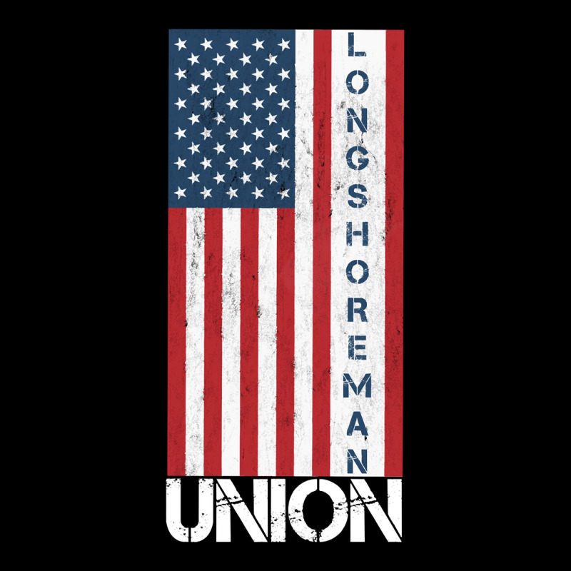 Union Member American Flag Longshoreman Pullover Hoodie Kids Cap | Artistshot