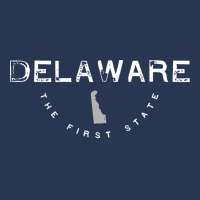 Delaware The First State Graphic Vintage Retro Long Men Denim Jacket | Artistshot