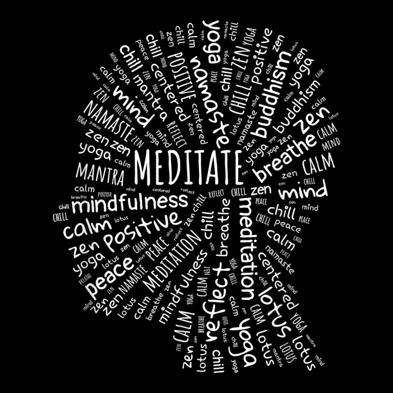 Meditate Mindfulness Zen Buddha Yoga Wordart T Shirt Adjustable Cap by cm-arts | Artistshot