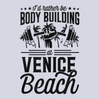 I'd Rather Be Body Building At Venice Weight Lifting Tank Top Fleece Short | Artistshot