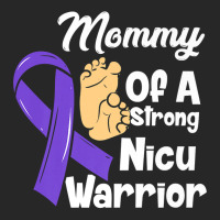 Mommy Of A Strong Nicu Warrior Baby Purple Ribbon Awareness Premium T Men's T-shirt Pajama Set | Artistshot