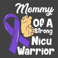 Mommy Of A Strong Nicu Warrior Baby Purple Ribbon Awareness Premium T Vintage T-shirt | Artistshot