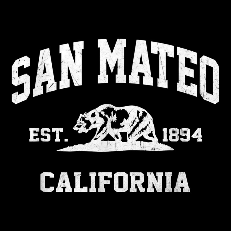 San Mateo California Ca Vintage State Athletic Style T Shirt Men's 3/4 Sleeve Pajama Set by cm-arts | Artistshot