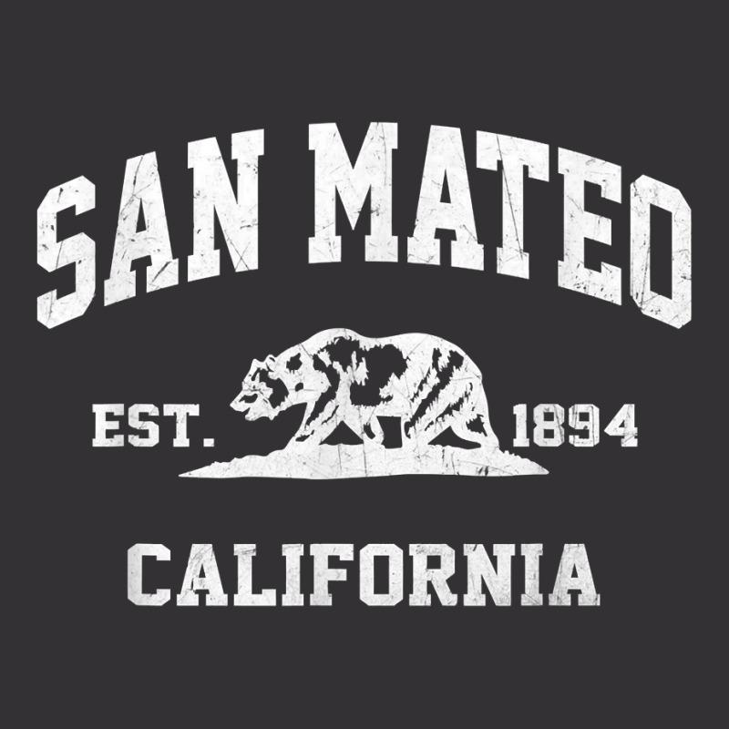 San Mateo California Ca Vintage State Athletic Style T Shirt Vintage Short by cm-arts | Artistshot