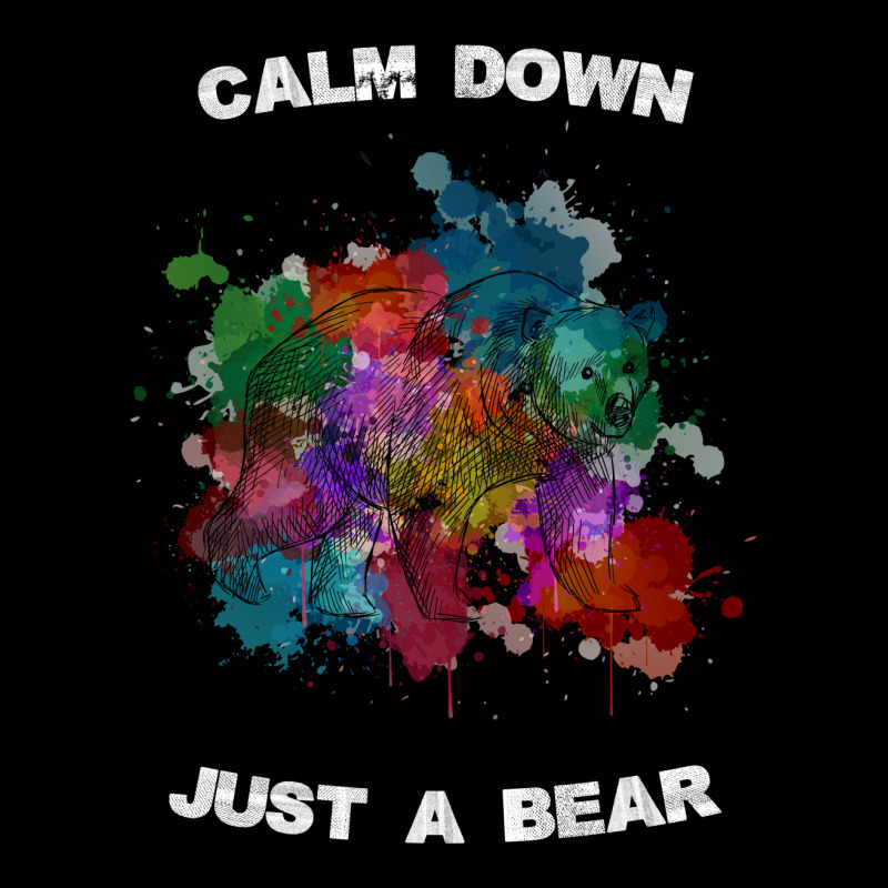 Calm Down Just A Bear For Dark Youth Zipper Hoodie by autlu2024 | Artistshot