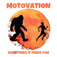 Motivation Sometimes Finds You Bigfoot Moon Silhouette Funny Tank Top Crewneck Sweatshirt | Artistshot