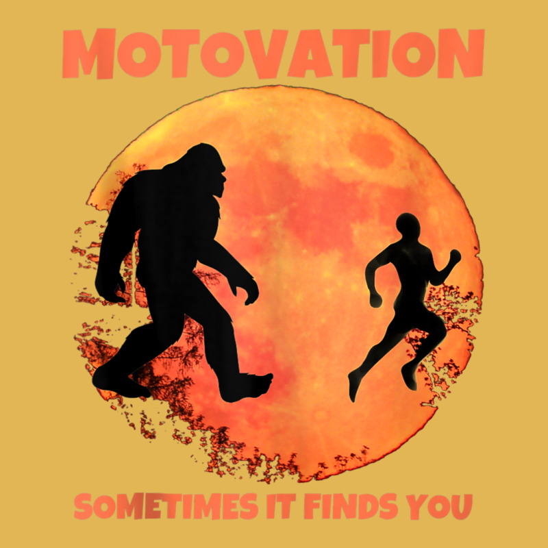 Motivation Sometimes Finds You Bigfoot Moon Silhouette Funny Tank Top Vintage Hoodie And Short Set | Artistshot