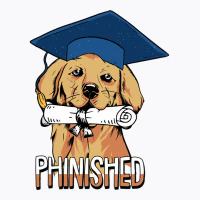 Phinished Phd Cute Golden Retriever Grad Candidate Student Sweatshirt T-shirt | Artistshot