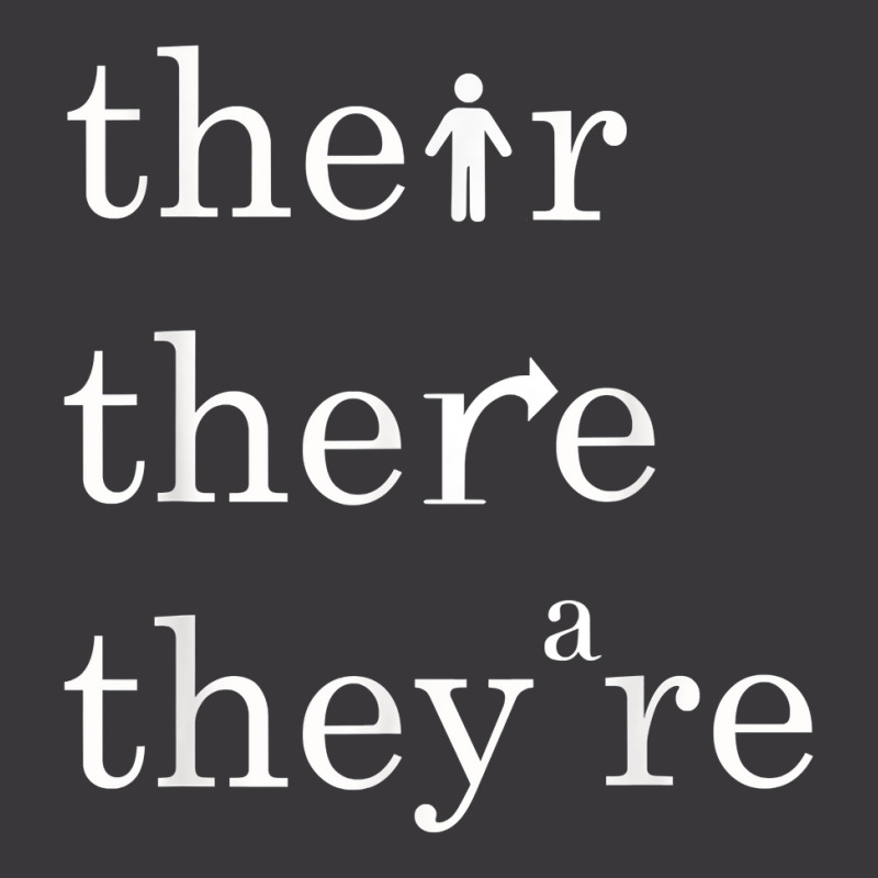 Their, There, And They're   English Teacher Correct Grammar T Shirt Ladies Curvy T-Shirt by cm-arts | Artistshot