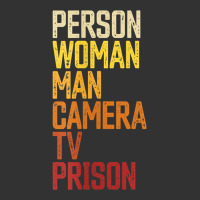 Womens Person Woman Man Camera Tv Prison Haha Funny Anit Trump V Neck Baby Bodysuit | Artistshot