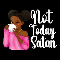 Womens Not Today Satan T Shirt With African American Woman V Neck T Sh Youth Jogger | Artistshot