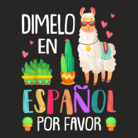 Womens En Espanol Por Favor Bilingual Spanish Teacher Gifts T Shirt Ladies Fitted T-shirt | Artistshot