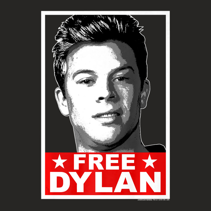 American Vandal Free Dylan Political Poster Premium Ladies Fitted T-Shirt by trokeryth | Artistshot